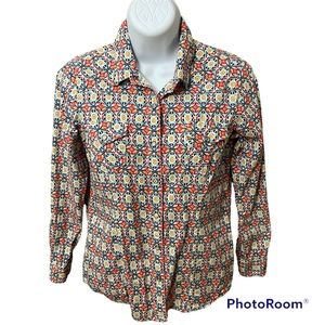 Western Aztec Print Girls Western Snap Cowgirl / Rodeo Shirt-  size 12 XL